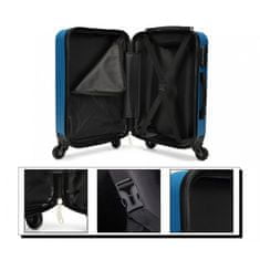 KONO Modrá sada 3 odolných plastových kufrov "Defender" - veľ. M, L, XL