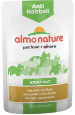 ALMO Nature Daily Menu Functional cat kaps. Anti-Hairball kurča 70g