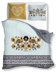 FARO Textil Bavlnená posteľná bielizeň Folk 008 - 160x200 cm