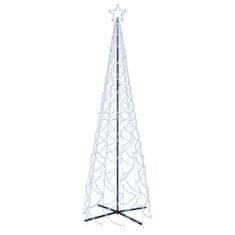 Vidaxl Vianočný stromček kužeľ studené biele svetlo 500 LED 100x300 cm