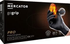 MERCATOR MEDICAL Nitrilové rukavice GoGrip čierne veľkosť XL, 50 ks