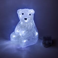 DecoLED Sediaci LED medveď na batérie - 16 diód
