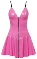 Black Level Black Level Linda Vinyl Dress (Pink), vinylové šaty S