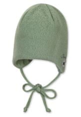 Sterntaler Čiapka na zaväzovanie vlnená podšitá MERINO green uni 39 cm -3-4 m