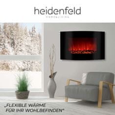 Heidenfeld Elektrický krb HF-WK100B - drevo