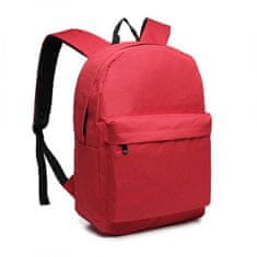 KONO Červený ľahký batoh do školy "Basic"