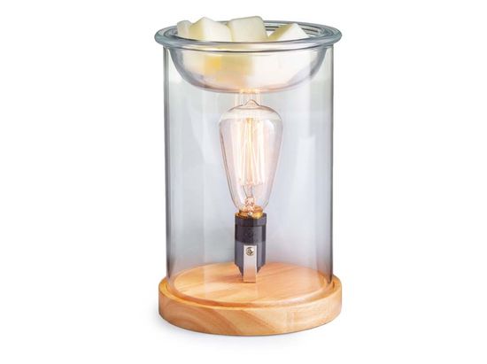Candle Warmers elektrická aromalampa VINTANGE Bulb Wood & Glass