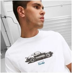 Porsche tričko PUMA LEGACY Graphic biele XL