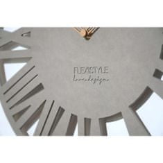 Flexistyle Nástenné hodiny Loft Adulto šedá, z219-1a 50cm