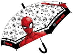 MARVEL COMICS Detský automatický dáždnik biely 74cm - Spiderman