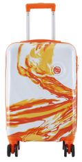 SEMI LINE Príručný kufor T5655 White/Orange