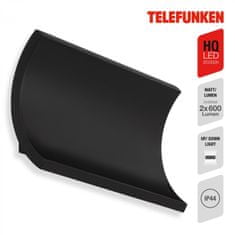 BRILONER BRILONER TELEFUNKEN LED vonkajšie svietidlo 19,7 cm 2x6W 600lm čierna TF 312805TF