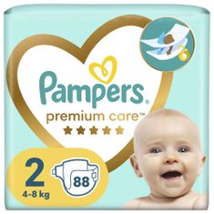 Pampers Premium Care plienky veľ. 2 (88 ks plienok) 4-8 kg