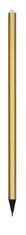 ART CRYSTELLA Ceruzka zdobená bielym kryštálom SWAROVSKI, zlatá, 14 cm, 1805XCM203