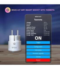 Nous Nous A1T WiFi Smart Zásuvka s Tasmota firmvérom do 16A