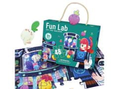 Lean-toys Detské puzzle Laboratórium 48 dielikov.