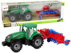 Lean-toys Traktor s pluhom Trecí pohon Červená