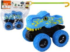 Lean-toys Terénne vozidlo Tyranosaurus Rex Push Gumové kolesá Modrá