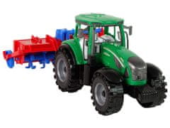Lean-toys Traktor s pluhom Trecí pohon Červená
