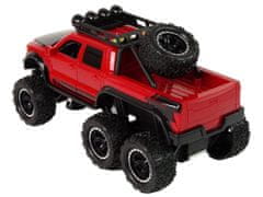 Lean-toys Terénne auto s trecím pohonom Veľké kolesá 1:16 Červená
