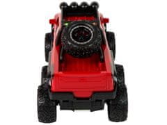 Lean-toys Terénne auto s trecím pohonom Veľké kolesá 1:16 Červená