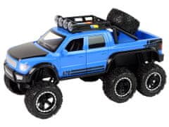 Lean-toys Terénne auto s trecím pohonom Veľké kolesá 1:16 Modrá