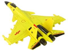 Lean-toys Stíhačka s trecím pohonom 1:72 Žltá