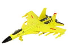 Lean-toys Stíhačka s trecím pohonom 1:72 Žltá
