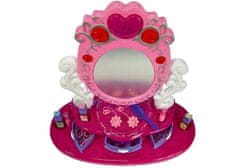 Mamido Ružový toaletný stolík so zvukmi a svetielkami