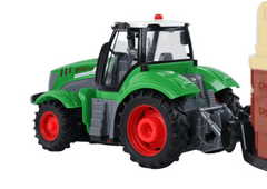 Lean-toys Traktor RC diaľkovo ovládaný poľnohospodársky stroj s prívesom Pilot 1:24