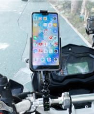 GUB Držiak telefónu na bicykel alebo motorku, GUB P50, uchytenie na riadidlá, držiak typu svorky 360