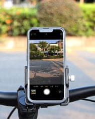GUB Držiak telefónu na bicykel alebo motorka, GUB PLUS 18, na riadidlách, otáčanie o 360