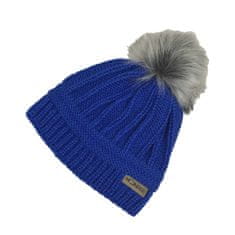 MOONRISE Fashion Zimná pletená podšitá čiapka - stripes kráľovská modrá