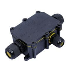 Solight Vodeodolná prepojovacia krabička IP68, 1x vstup, 2x výstup, 5-9/9-12mm, max 2,5mm2