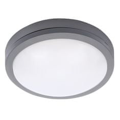 Solight LED vonkajšie osvetlenie Siena, šedé, 20W, 1500lm, 4000K, IP54, 23cm, kruhové šedé
