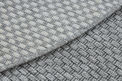 Dywany Łuszczów Kusový koberec Timo 6272 Light grey kruh - na von aj na doma 120x120 (priemer) kruh