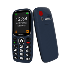 Mobiola MB3120 pohodlný telefón nielen pre seniorov, 2,4" displej, SOS tlačidlo, nabíjací stojan, modrý