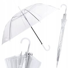 Popron.cz Automatický skládací deštník transparentní 70 cm - průměr 95 cm