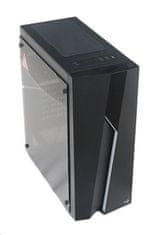 Aerocool ML G Bolt-A-BK-v1, skriňa Mid Tower, ATX, bez zdroja, 2xUSB 2.0, 1xUSB 3.0, čierna, RGB