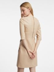 Orsay Béžové dámske koženkové šaty 36