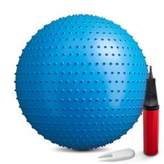 Hs Hop-Sport Gymnastická lopta s výčnelkami 65cm modrá