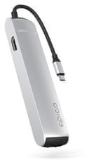 EPICO 6v1 Slim húb 8K s USB-C konektorom 9915112100069 - strieborný