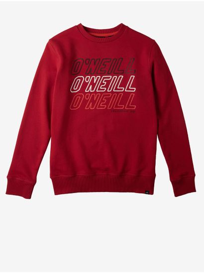 O'Neill Červená detská mikina O'Neill All Year Crew