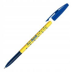 BTS Modré guľôčkové pero so zátkou Sunny 0,7 mm
