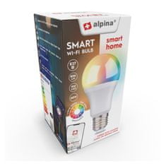 Alpina Chytrá žiarovka LED RGB WIFI biela + farebná E27