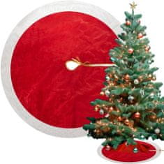 Ruhhy  22221 Deka pod vianočný stromček 90 cm červenobiela