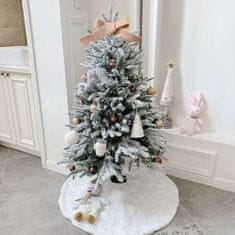Ruhhy  22222 Deka pod vianočný stromček 90 cm, bielostrieborná
