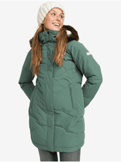 ROXY Svetlozelený dámsky zimný prešívaný kabát Roxy Ellie XXL