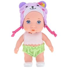 Nobo Kids Bábika oblečená ako zvieratko s čiapkou a plyšovým medvedíkom