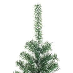 Vidaxl Umelý vianočný stromček so snehovými vločkami zelený 210 cm